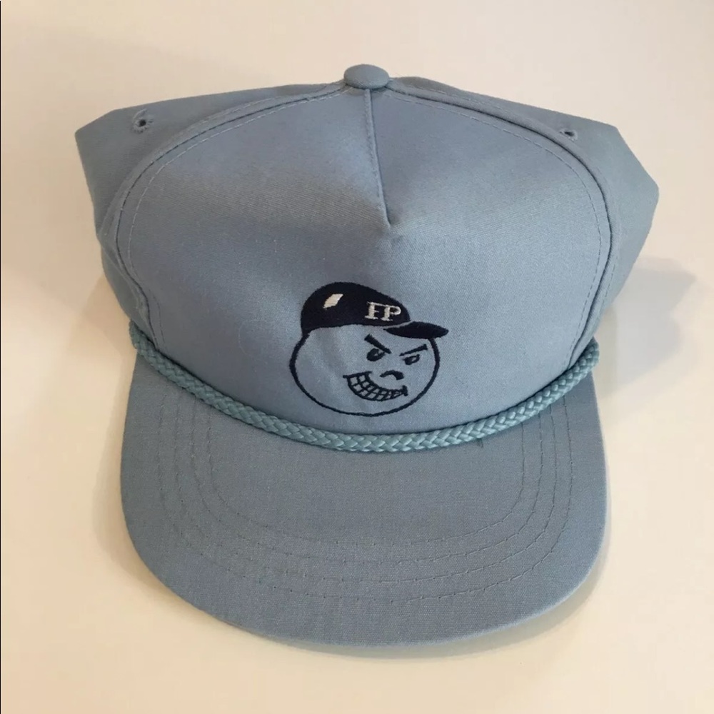 YUPOONG Vintage Sky Blue Logo Snapback Rope Hat